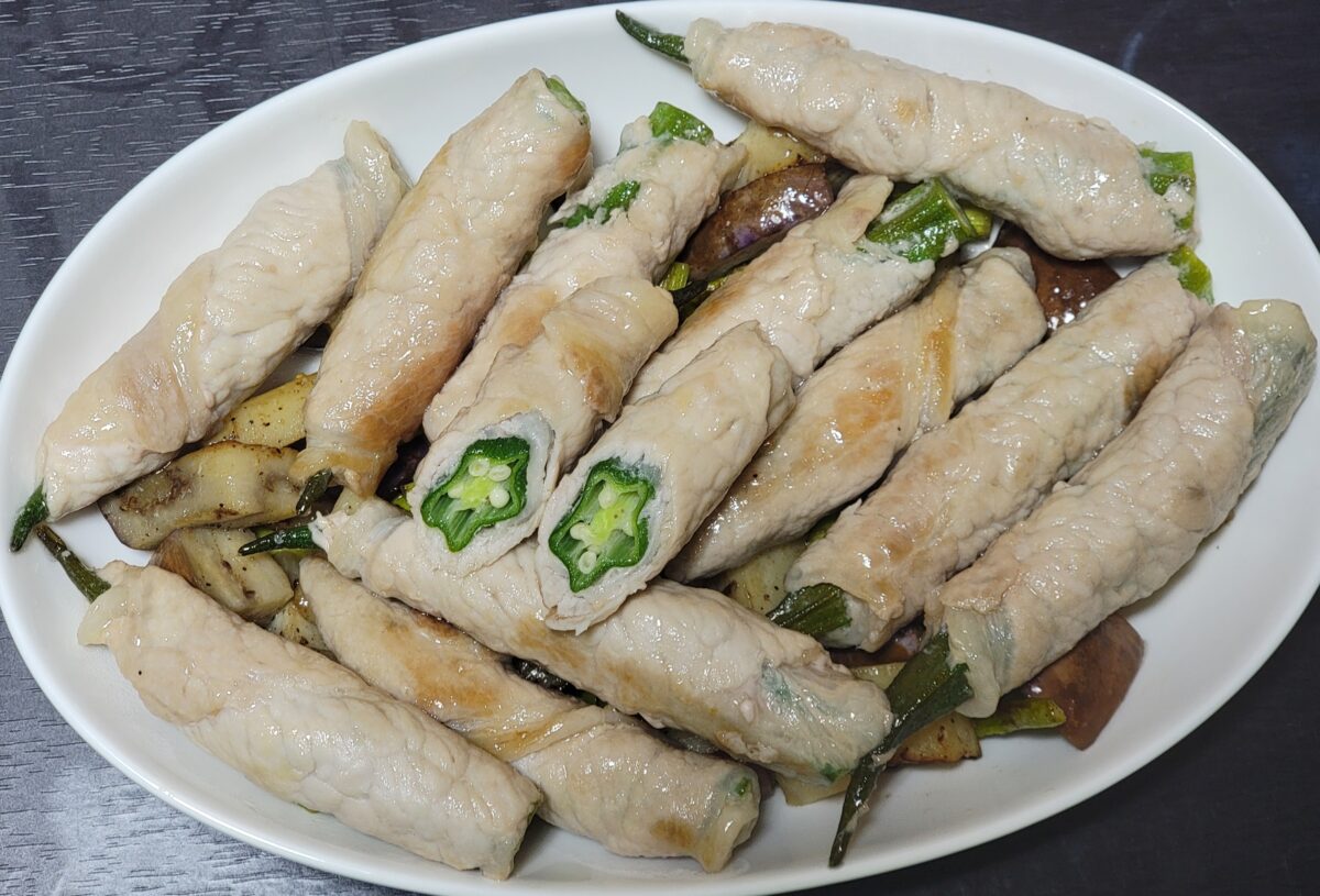 カンタン酢の肉巻きオクラ
