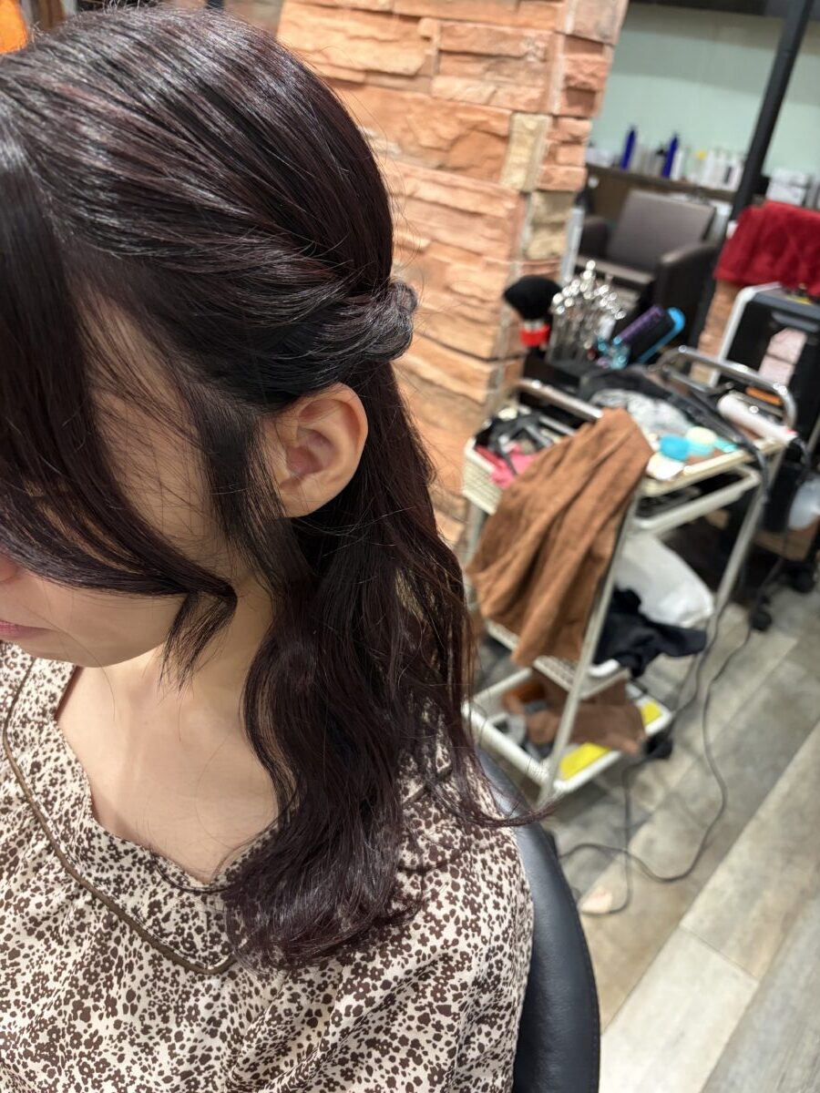 いつもの髪色…からの！笑